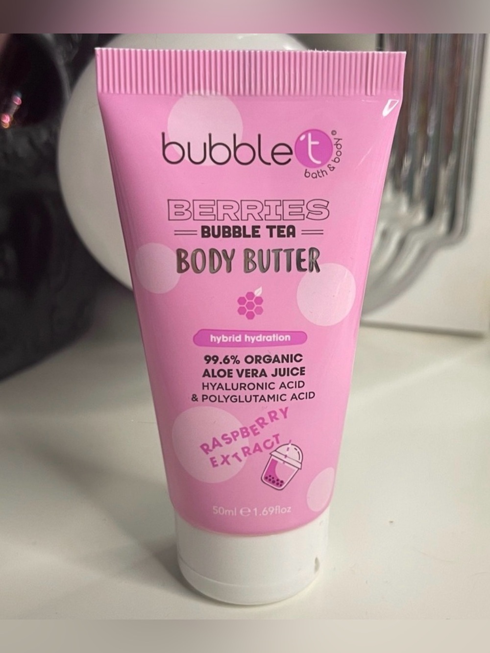 3/$15 Raspberry Hydrating Bubble Tea Body Butter Travel Size